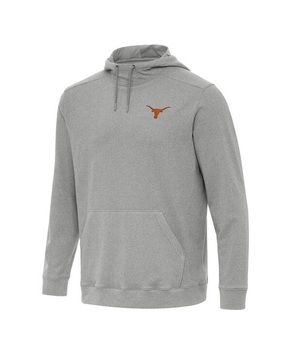 アンティグア メンズ アウター パーカー・スウェット Antigua Men's Heather Gray Texas Longhorns Cloud Pullover Hoodie Heather Gray グレー