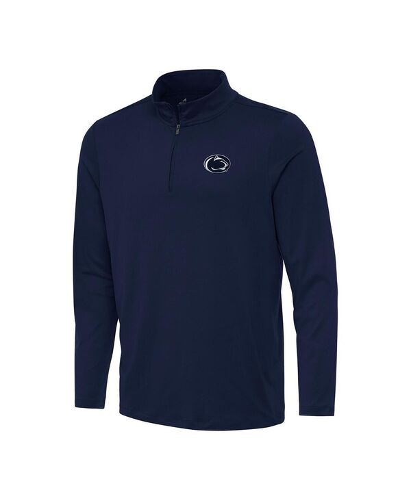 アンティグア メンズ アウター パーカー・スウェット Antigua Men's Navy Penn State Nittany Lions Reprocess Quarter-Zip Hoodie Navy ネイビー