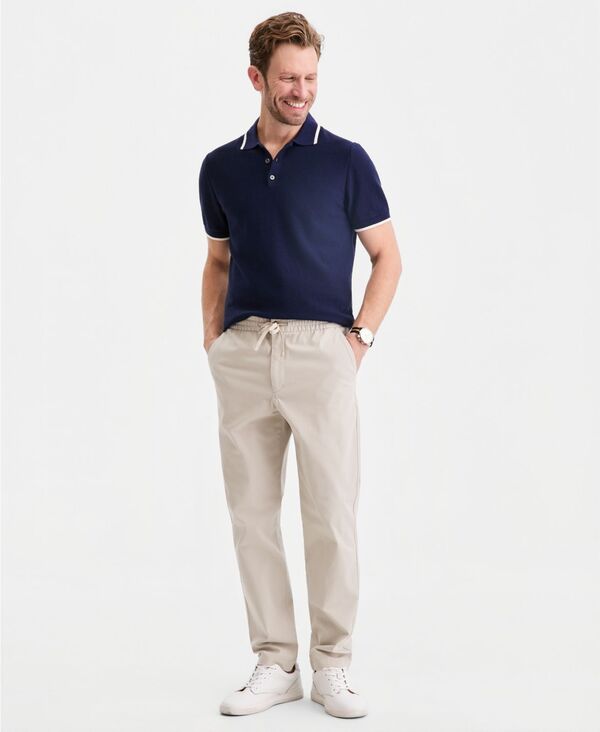 クラブルーム メンズ ボトムス カジュアルパンツ Club Roomen's Drawcord Chino Pants Macy's Exclusive Stone Wall ストーン