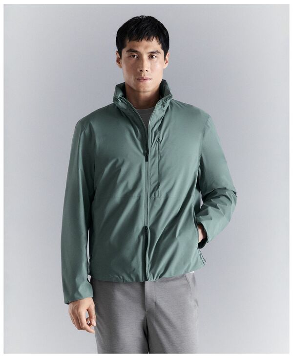 マンゴ メンズ アウター 上衣・上衣 MANGO Men\u0027s Thermore Technology Packable Water-Repellent Jacket Dark Green 緑であること