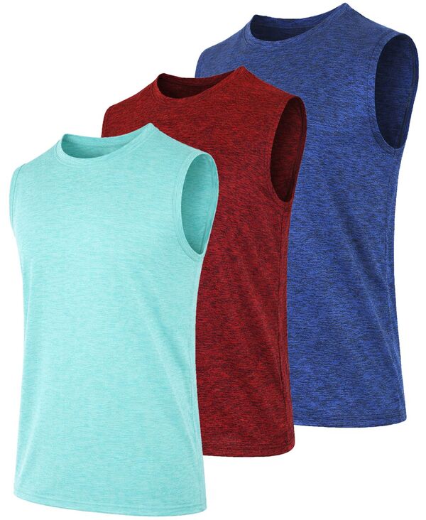 ギャラクシーバイハルビック メンズ トップス Tシャツ クルーネック Galaxy By Harvic Galaxy Kick Start Gear Men's Crewneck T-Shirt 3-Pack Aqua/Red/Royal アクア