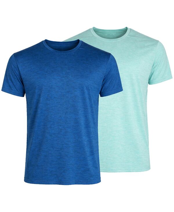 ギャラクシーバイハルビック メンズ トップス Tシャツ クルーネック Galaxy By Harvic Galaxy Kick Start Gear Men's Crewneck T-Shirt 2-Pack Royal/Aqua アクア