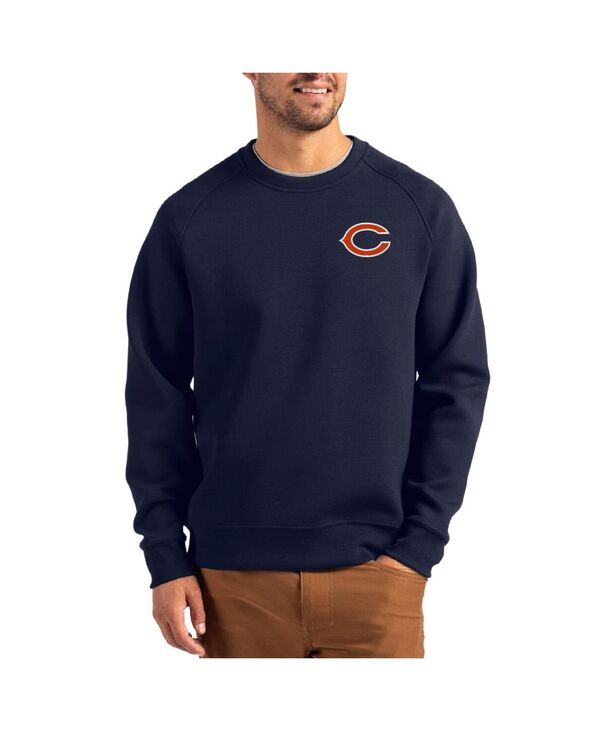 カッターアンドバック メンズ アウター パーカー・スウェット シャツ ロゴ Cutter & Buck Men's Navy Chicago Bears Team Logo Roam Raglan Pullover Sweatshirt Navy ネイビー 16,086円