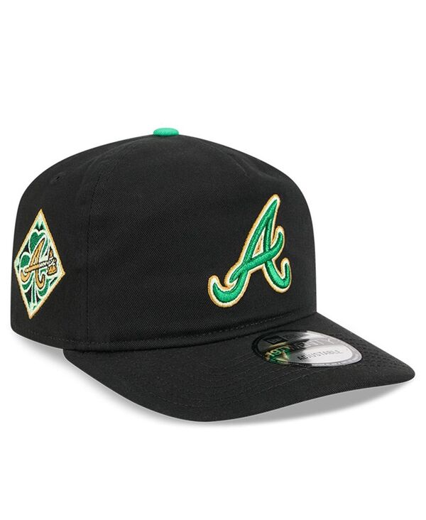 ニューエラ メンズ アクセサリー 帽子 New Era Men's Black Atlanta Braves 2026 St. Patrick's Day 19TWENTY Adjustable Hat Black ブラック