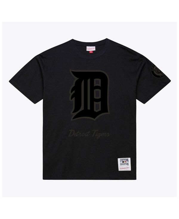 ミッチェル&ネス メンズ トップス Tシャツ Mitchell & Ness Men's Black Detroitigers Cooperstown Collection Phantom T-Shirt Black ブラック