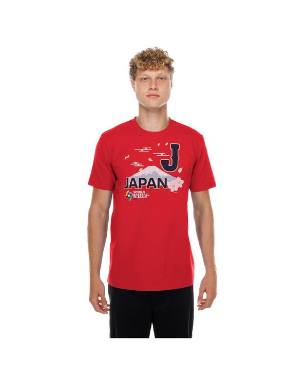 ニューエラ メンズ トップス Tシャツ New Era Men's Red Japan Baseball 2026 World Baseball Classicountry T-Shirt Red レッド