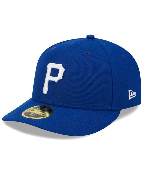 ニューエラ メンズ アクセサリー 帽子 ロゴ New Era Men's Royal Pittsburgh Pirates White LogoLow Profile 59FIFTY Fitted Hat Royal ホワイト