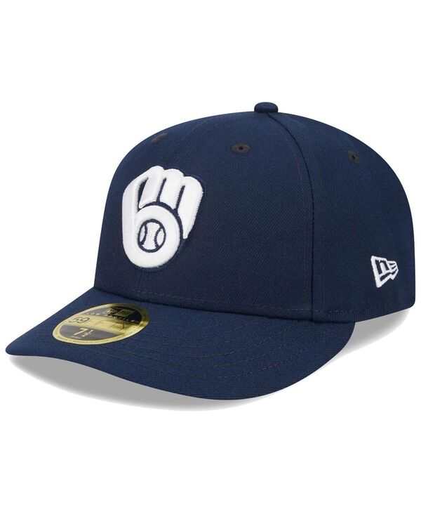 ニューエラ メンズ アクセサリー 帽子 New Era Men's Navy Milwaukee Brewers Oceanside Low Profile 59FIFTY Fitted Hat Navy ネイビー 11,150円