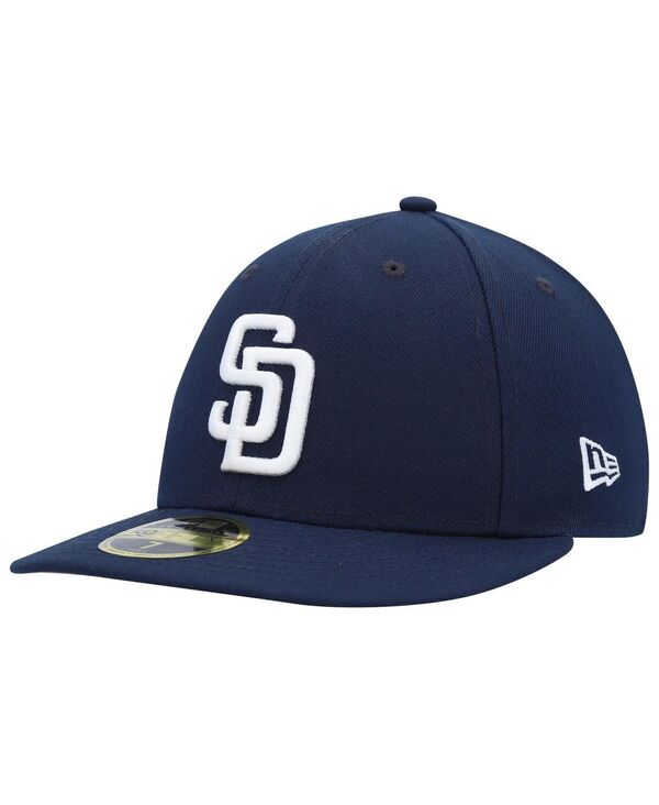ニューエラ メンズ アクセサリー 帽子 New Era Men's Navy San Diego Padres Oceanside Low Profile 59FIFTY Fitted Hat Navy ネイビー