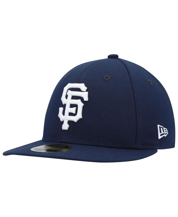 ニューエラ メンズ アクセサリー 帽子 New Era Men's Navy San Francisco Giants Oceanside Low Profile 59FIFTY Fitted Hat Navy ネイビー