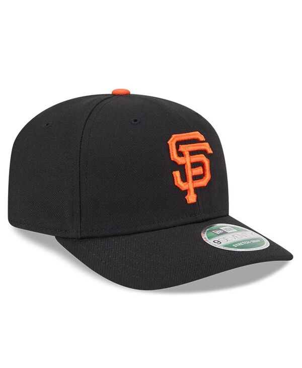 ニューエラ メンズ アクセサリー 帽子 New Era Men's Black San Francisco Giants Playereplica 9SEVENTY Adjustable Hat Black ブラック