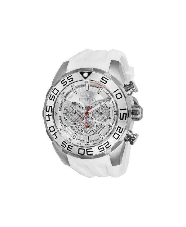 インビクタ メンズ 付属品 ウオッチ Invicta Men\u0027s 26299 Speedway Quartz Multifunction Silver Dial Watch White 白いこと 腕時計-メンズ腕時計