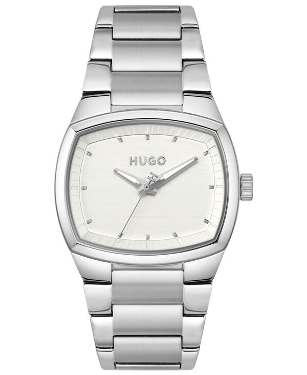 ヒューゴボス メンズ 佩び物 ウォッチ プルオーバー Hugo Boss Men\u0027s Telly Quartz Stainlessteel Watch 40粍 Silver しろがね色