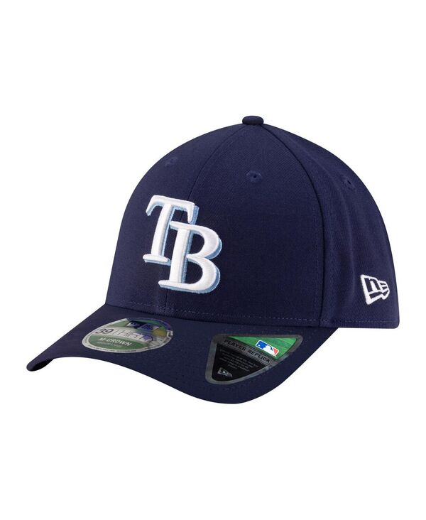 ニューエラ メンズ アクセサリー 帽子 New Era Men's Navy Tampa Bay Rays Playereplica 39THIRTY M-Crown Flex Hat Navy ネイビー｜ReVida 店
