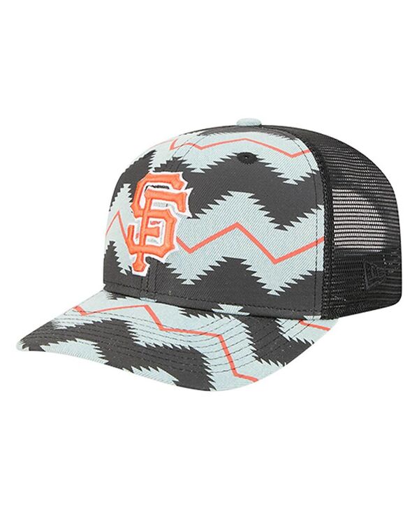 ニューエラ メンズ アクセサリー 帽子 デニム New Era Men's Denim/Black San Francisco Giants Aztec Denim 9SEVENTY Adjustable Hat Denim Black ブラック