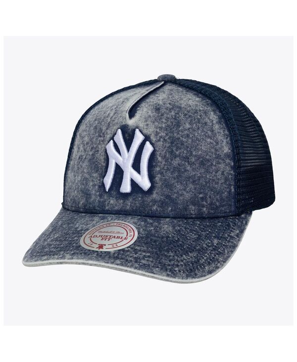 ミッチェル&ネス メンズ アクセサリー 帽子 Mitchell & Ness Men's and Women's Navy New York Yankees Gameday Adjustable Trucker Hat Navy ネイビー