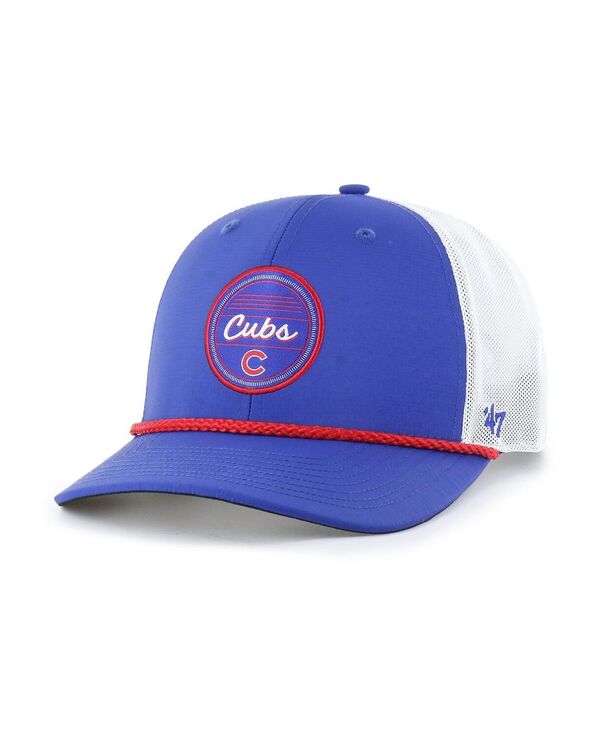47 ブランド メンズ アクセサリー 帽子 '47 Brand Men's Royal/White Chicago Cubs Fairway Trucker Adjustable Hat Royal White ホワイト|ReVida 店