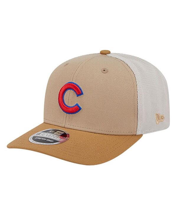 ニューエラ メンズ アクセサリー 帽子 New Era Men'stone Chicago Cubs 9SEVENTY Trucker Adjustable Hat Stone White ホワイト 9,571円