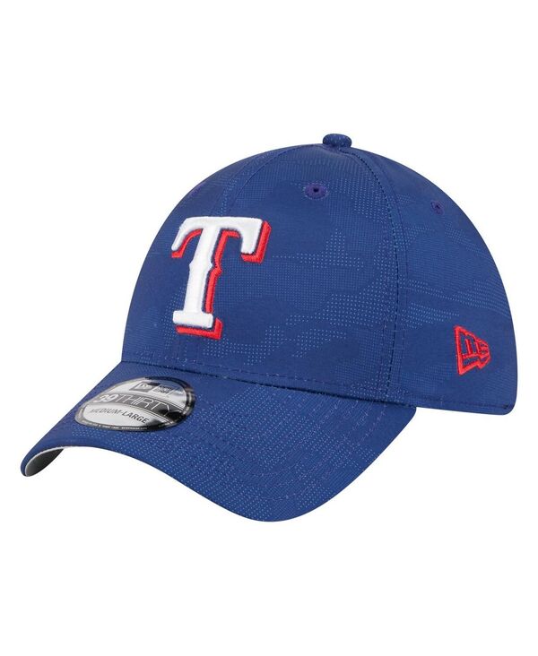 ニューエラ メンズ アクセサリー 帽子 New Era Men's Royal Texas Rangers Tonal Camo 39THIRTY Flex Hat Royal｜ReVida 店