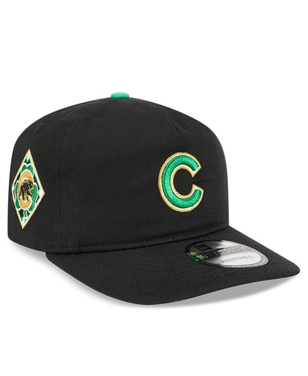 ニューエラ メンズ アクセサリー 帽子 New Era Men's Black Chicago Cubs 2026 St. Patrick's Day 19TWENTY Adjustable Hat Black ブラック