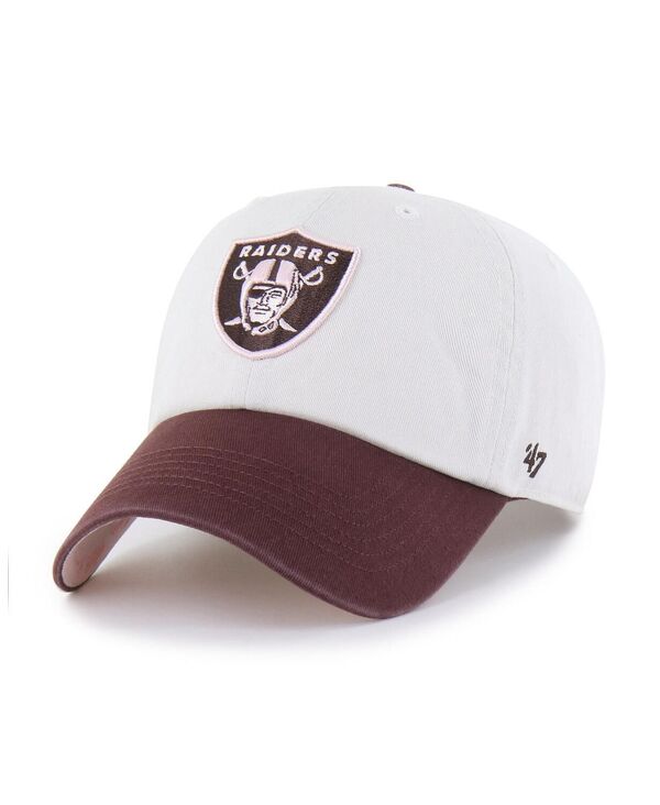 47 ブランド メンズ アクセサリー 帽子 '47 Brand Men's and Women'stone/Burgundy Las Vegas Raiders Love Letter Clean Up Adjustable Hat Stone Burgundy バーガンディ|ReVida 店