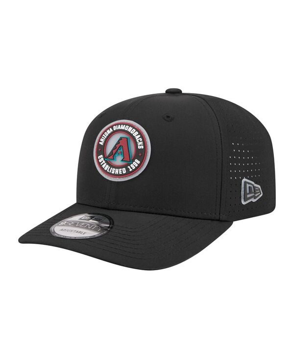 ニューエラ メンズ アクセサリー 帽子 New Era Men's Black Arizona Diamondbacks Circle 9SEVENTY Adjustable Hat Black ブラック