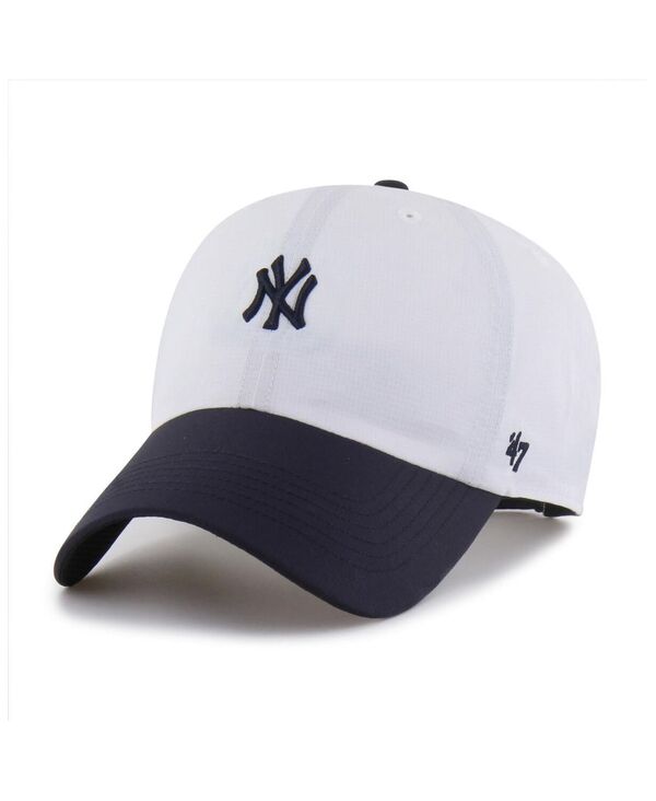 47 ブランド メンズ アクセサリー 帽子 ミニ '47 Brand Men's White/Navy New York Yankees Vista Mini Clean Up Brrr Adjustable Hat White Navy ホワイト
