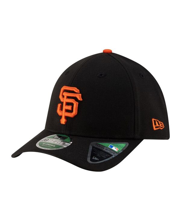 ニューエラ メンズ アクセサリー 帽子 New Era Men's Black San Francisco Giants Playereplica 39THIRTY M-Crown Flex Hat Black ブラック