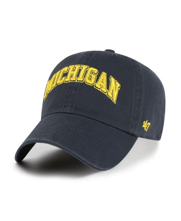 47 ブランド メンズ アクセサリー 帽子 '47 Brand Men's Navy Michigan Wolverines Clean Up Adjustable Hat Navy ネイビー 8,506円