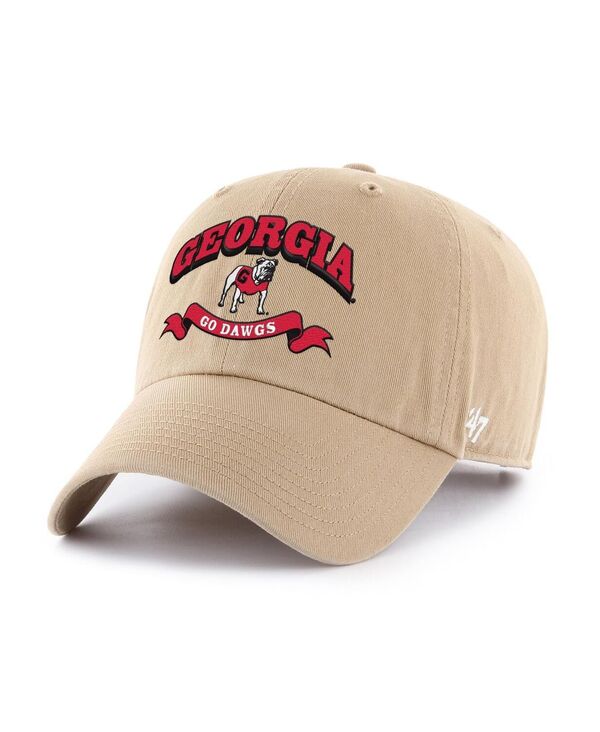 47 ブランド メンズ アクセサリー 帽子 '47 Brand Men's Khaki Georgia Bulldogs Region Clean Up Adjustable Hat Khaki カーキ｜ReVida 店 9,360円