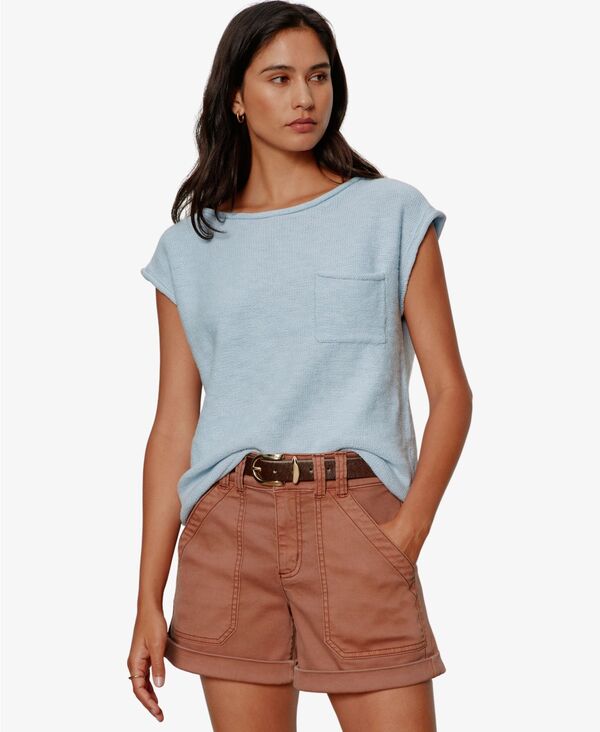 サンクチュアリー レディース アウター ニット・セーター クルーネック Sanctuary Women's Easy Crew Neck Sweater Blue Aura ブルー