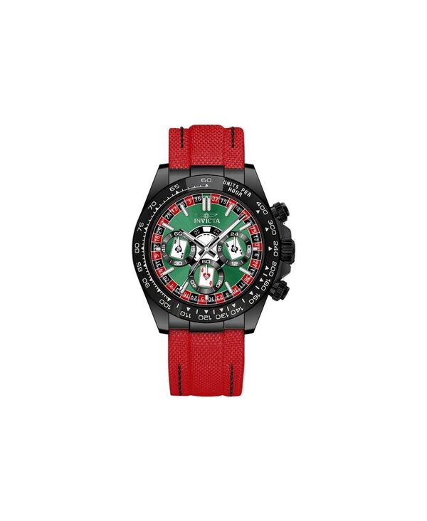 インビクタ メンズ アクセサリー 腕時計 Invicta Men's 50518 Speedway Quartz VD54 Dial Watch Red レッド