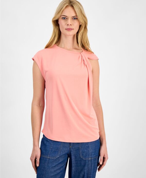 ナウティカ レディース トップス タンクトップ Nautica Women'solid Twist-Neck Tank Top Bloom