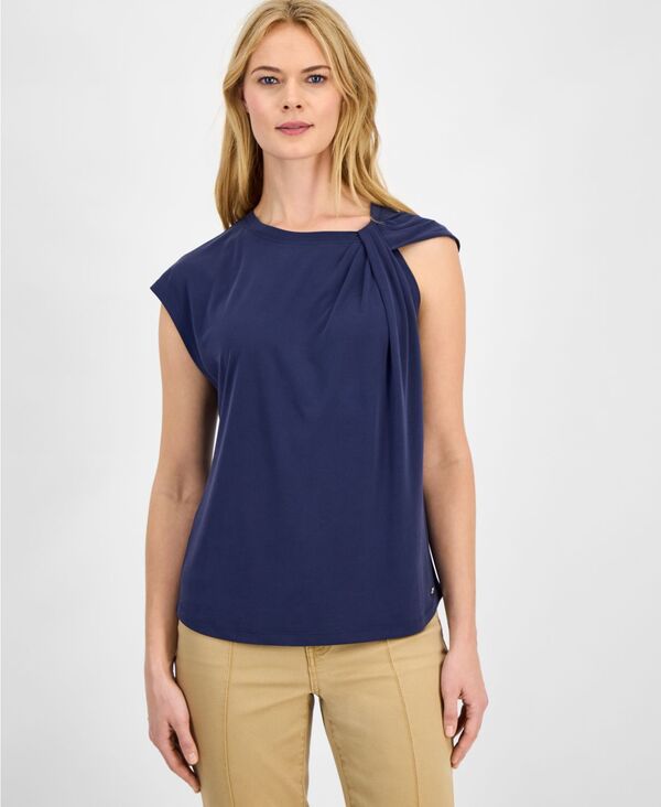 ナウティカ レディース トップス タンクトップ Nautica Women'solid Twist-Neck Tank Top Night Sky 12,565円