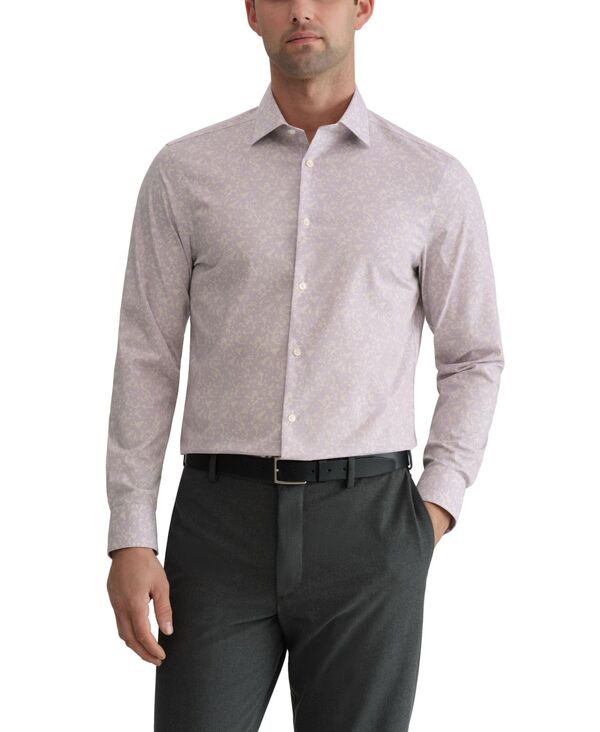 カルバンクライン メンズ トップス シャツ スリムフィット Calvin Klein Men's Performance Wrinkle Free Stretch Shirt Slim Fit Lilac ライラック