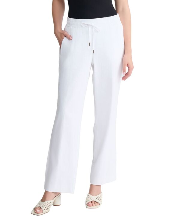ジョーンズニューヨーク レディース ボトムス カジュアルパンツ プチ Jones New York Petite Pull-On Drawstring Pants Natural White ホワイト|ReVida 店