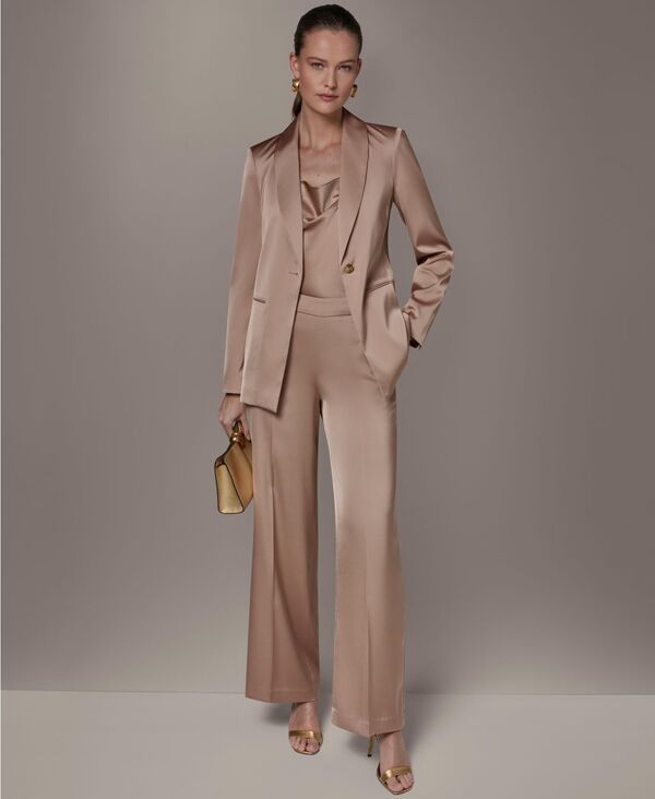ダナ キャラン ニューヨーク レディース アウター ジャケット・ブルゾン プチ Donna Karanew York Petite Lapel Neck Jacket Umbria 36,920円