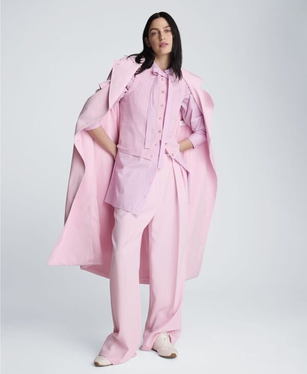 ケネスコール レディース ボトムス カジュアルパンツ Kenneth Cole Women's High-Rise Double Pleat Wide-Leg Twill Pants Chintz Pink ピンク