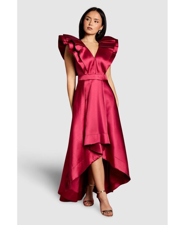 コースト レディース トップス ワンピース ミディ Coast Women's Frill Sleeve Midi Dress Red レッド