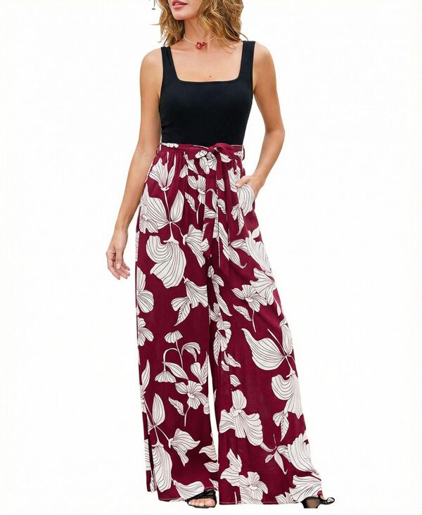 カップシー レディース トップス ジャンプスーツ Cupshe Women's Warm Daze Tropical Jumpsuit Black ブラック