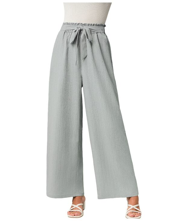 カップシー レディース ボトムス カジュアルパンツ ドローコードウエスト Cupshe Women's Breezy Wide-Leg Pants with Drawstring Waist Grey グレー 10,345円