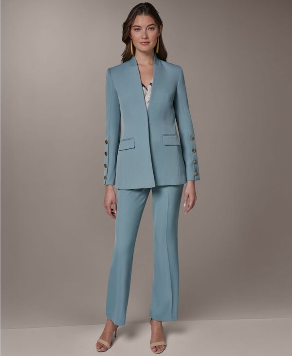 ダナ キャラン ニューヨーク レディース アウター ジャケット・ブルゾン プチ ブレザー Donna Karanew York Petite Collarless Blazer Waterlily 38,870円