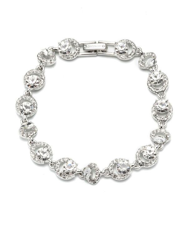 ジバンシー レディース アクセサリー ブレスレット・バングル・アンクレット シルク Givenchy Silk Crystal Flex Bracelet Silver シルバー