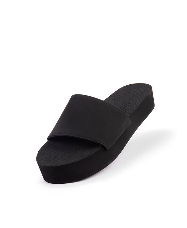 インドソール レディース シューズ サンダル プラットフォーム Indosole Women'slide Platform Black ブラック