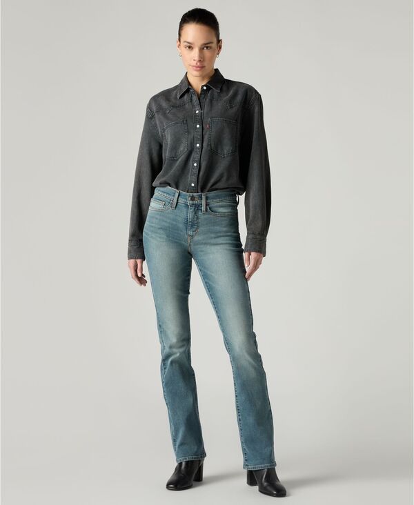 リーバイス レディース ボトムス デニムパンツ ブーツカット ブーツ ジーンズ Levi's 315 Shaping Mid Rise Lightweight Bootcut Jeanspace Odyssey｜ReVida 店