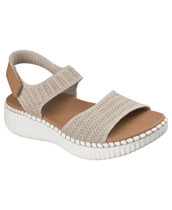 スケッチャーズ レディース シューズ スニーカー サンダル Skechers Women's Wilshire Blvd - Summertime Inspo Slingback Sandals from Finish Line Taupe トープ