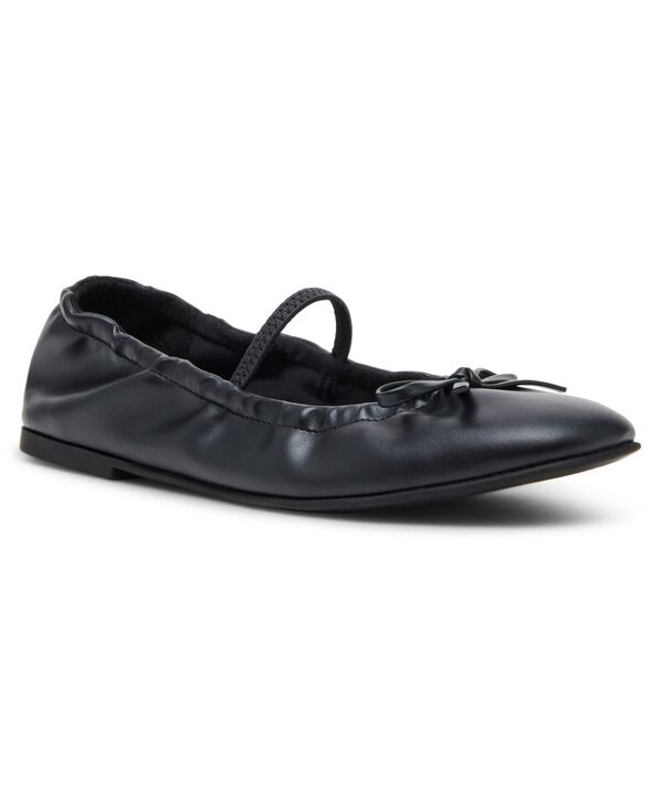 マッデンガール レディース シューズ スリッポン・ローファー Madden Girl Women\u0027s Becca Mary Jane Slip-On Ballet Flats Black 黒いこと レディース靴-ローファー-靴