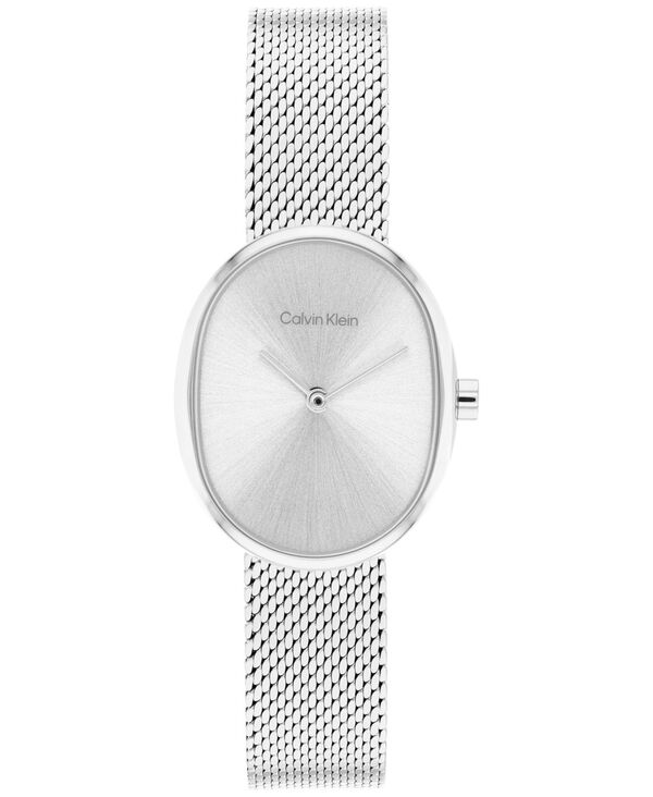 カルバンクライン レディース アクセサリー 腕時計 メッシュ Tシャツ Calvin Klein Women's Euphoria Silver Tone Stainlessteel Mesh Bracelet Watch 23.2mm Silver シルバー