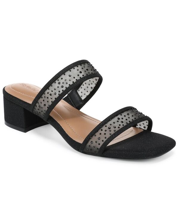 スタイルアンドコー レディース シューズ スリッポン・ローファー サンダル メッシュ Style \u0026 Co Women\u0027s Violetttwo Band Mesh Evening Slip-On Sandals Macy\u0027s Exclusive Black Beauty 黒いこと