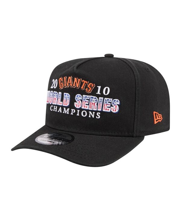 ニューエラ メンズ アクセサリー 帽子 New Era Men's Black San Francisco Giants 2010 World Series Champions Historic 9FIFTY A-Frame Snapback Hat Black ブラック